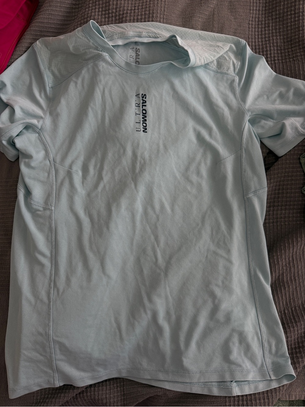 Salomon Ultra Hoodie Tee - Light Teal